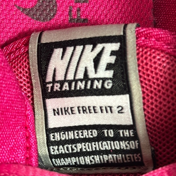 Nike Women's shoes Training Nike free fit 2 Black Pink Running Shoes 7.5 7 1/2 - Picture 9 of 12